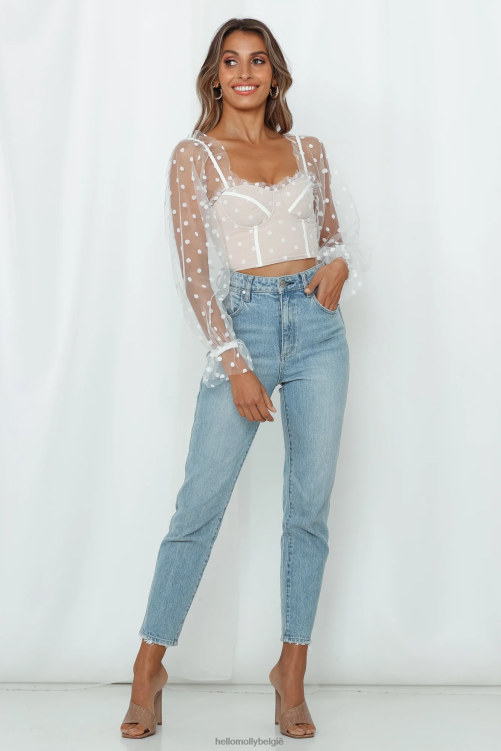 kleding Hello Molly malibu zonsondergang top wit XR2L8024