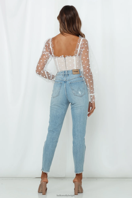 kleding Hello Molly malibu zonsondergang top wit XR2L8024