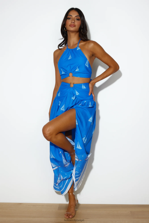 kleding Hello Molly meest gewaagde beweging crop donkerblauw XR2L8101