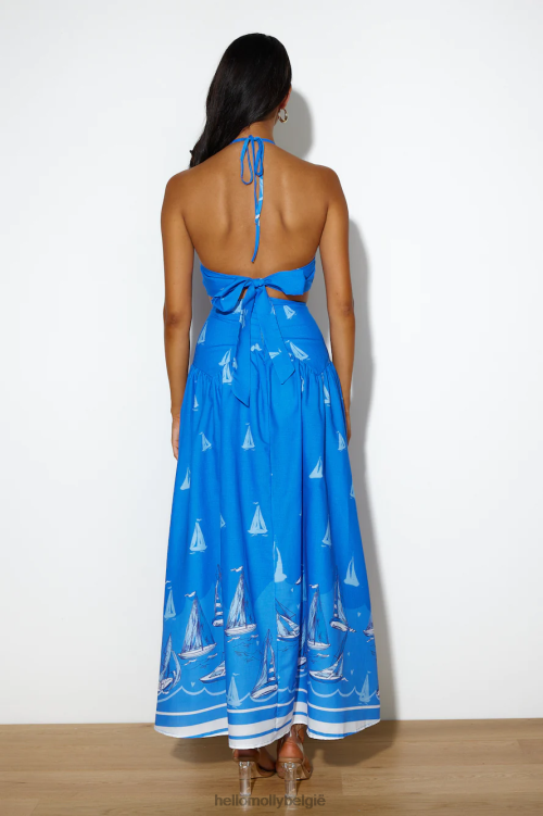 kleding Hello Molly meest gewaagde beweging crop donkerblauw XR2L8101