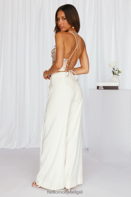 kleding Hello Molly mijn elektrische ziel crop beige XR2L8317