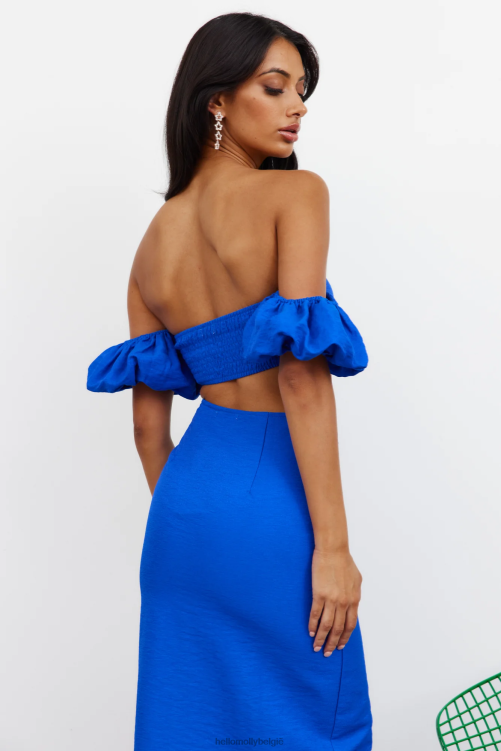 kleding Hello Molly mijn liefde duik crop blauw XR2L8274