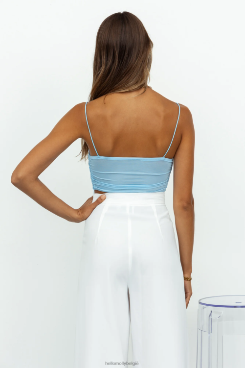 kleding Hello Molly mijn scène crop blauw XR2L8328