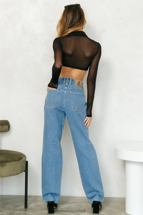 kleding Hello Molly modus niet storen pure crop zwart XR2L8209