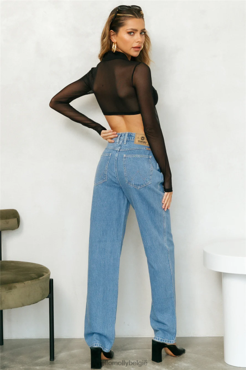 kleding Hello Molly modus niet storen pure crop zwart XR2L8209