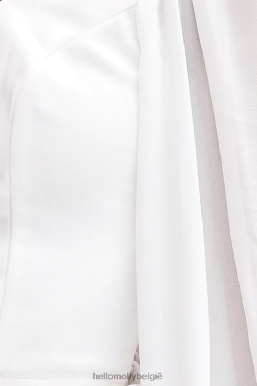 kleding Hello Molly nachttrein crop top wit XR2L8144