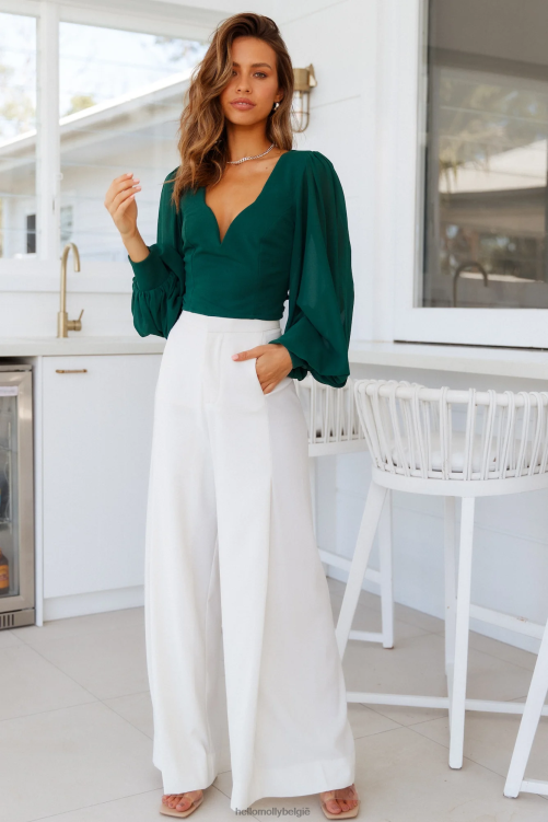 kleding Hello Molly nachttrein croptop groen XR2L8108