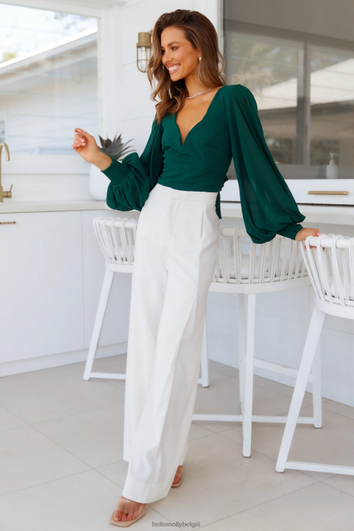 kleding Hello Molly nachttrein croptop groen XR2L8108