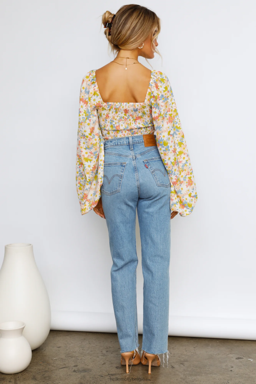 kleding Hello Molly naschoolse croptop groen XR2L8487