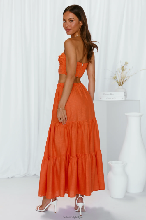 kleding Hello Molly ongeschreven woorden worden oranje XR2L8349