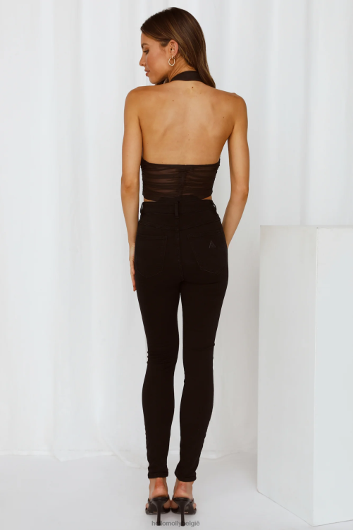 kleding Hello Molly oog van de zon krop zwart XR2L8383