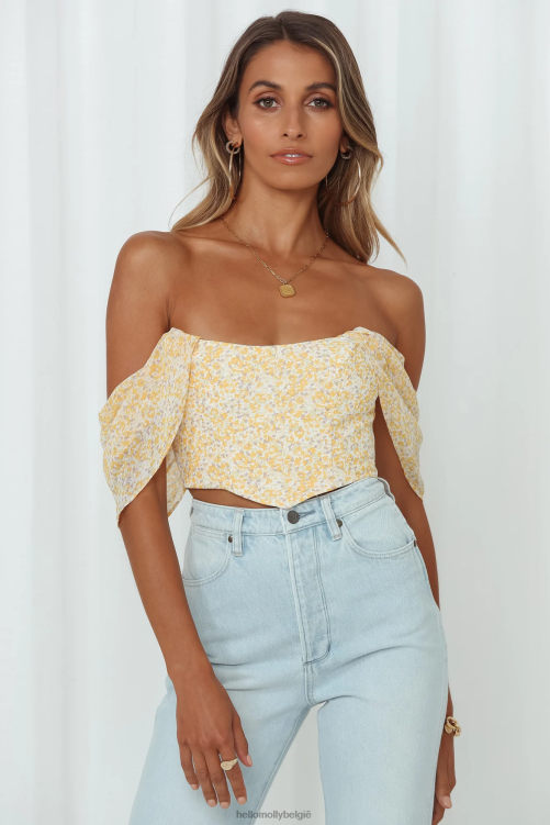 kleding Hello Molly picknick dansgewas geel XR2L8292