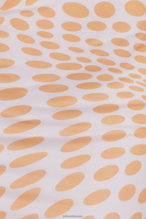 kleding Hello Molly retro lover cropcrème XR2L8236