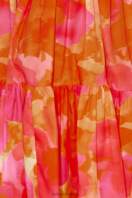 kleding Hello Molly runaway ayla top oranje bloemen XR2L7959