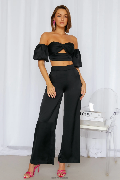kleding Hello Molly runaway serena top zwart XR2L8379