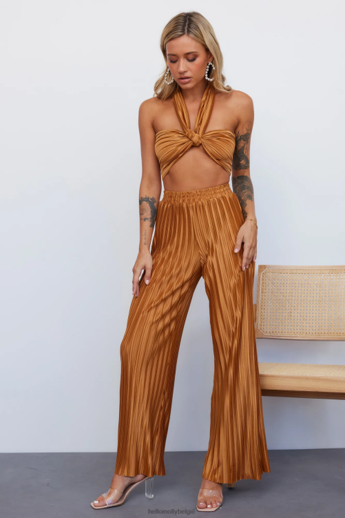 kleding Hello Molly set hart crop brons XR2L8127