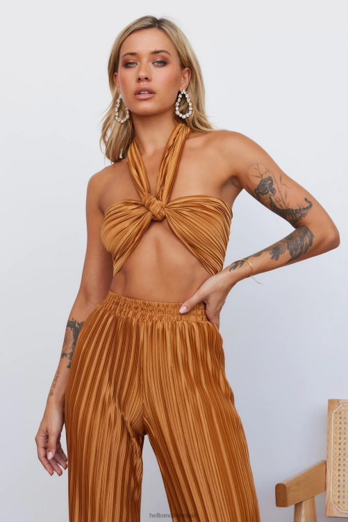 kleding Hello Molly set hart crop brons XR2L8127