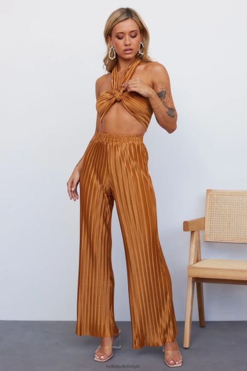 kleding Hello Molly set hart crop brons XR2L8127