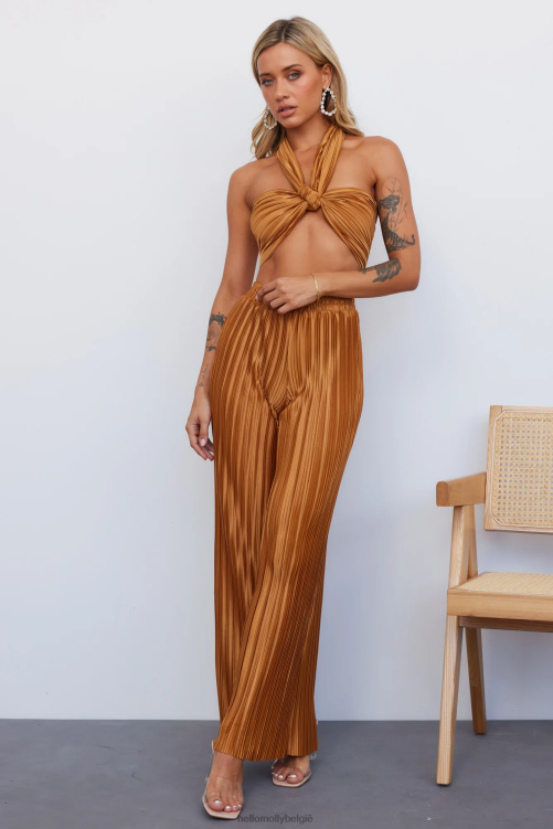 kleding Hello Molly set hart crop brons XR2L8127