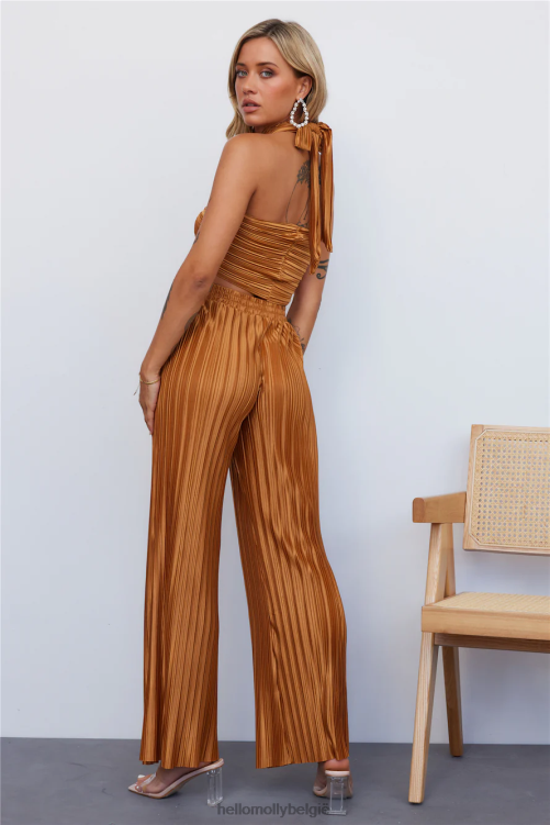 kleding Hello Molly set hart crop brons XR2L8127