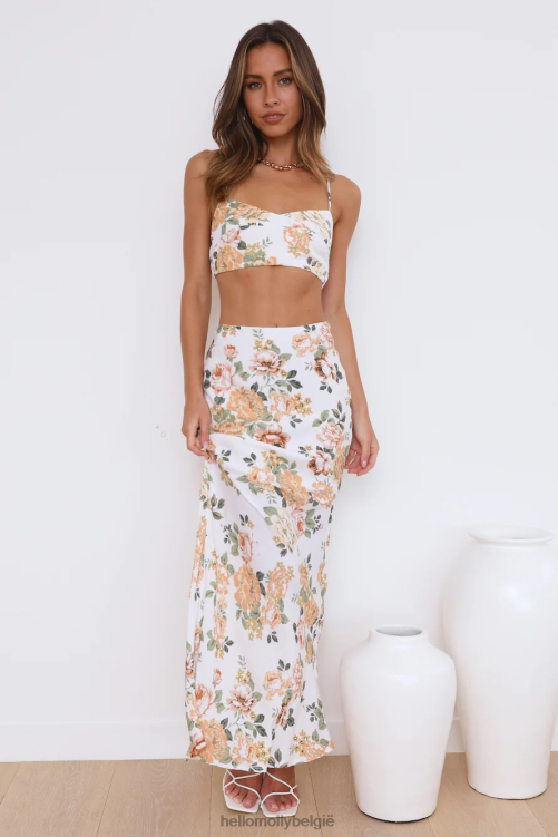 kleding Hello Molly sierlijke dame set wit XR2L8074