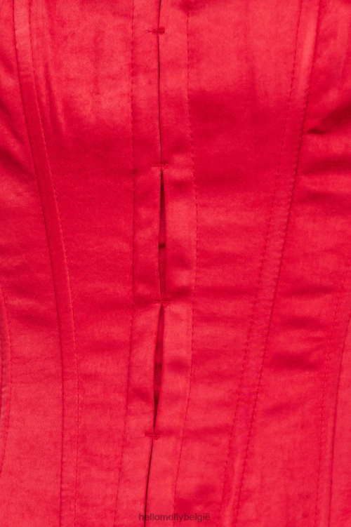 kleding Hello Molly struikelde over crop top rood XR2L8172