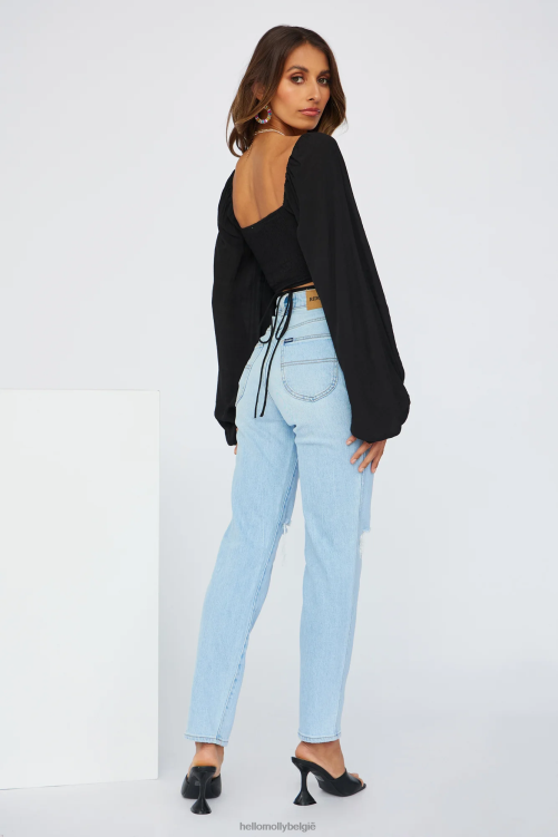 kleding Hello Molly styling dagelijkse crop zwart XR2L8433