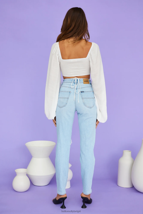 kleding Hello Molly styling dagelijkse krop wit XR2L8472