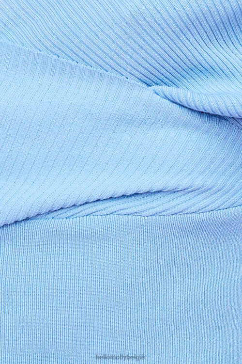 kleding Hello Molly think tweemaal gebreide top blauw XR2L8109
