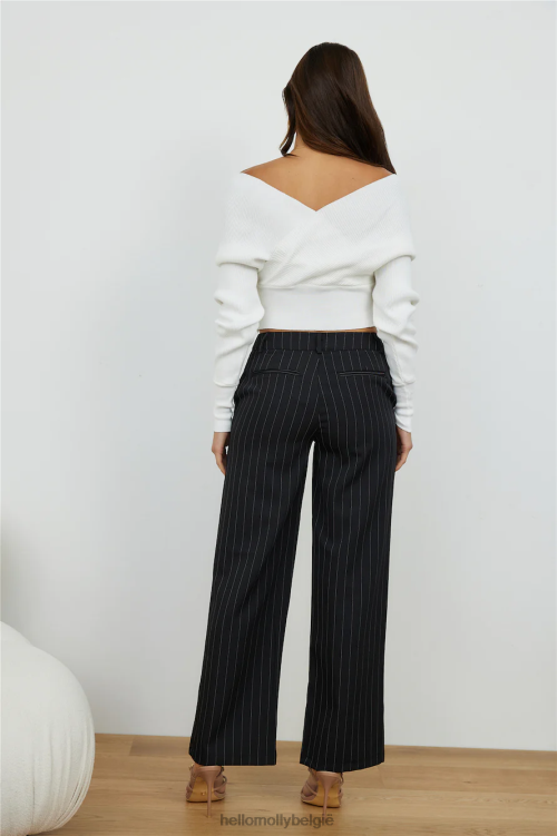 kleding Hello Molly think tweemaal gebreide top wit XR2L8050