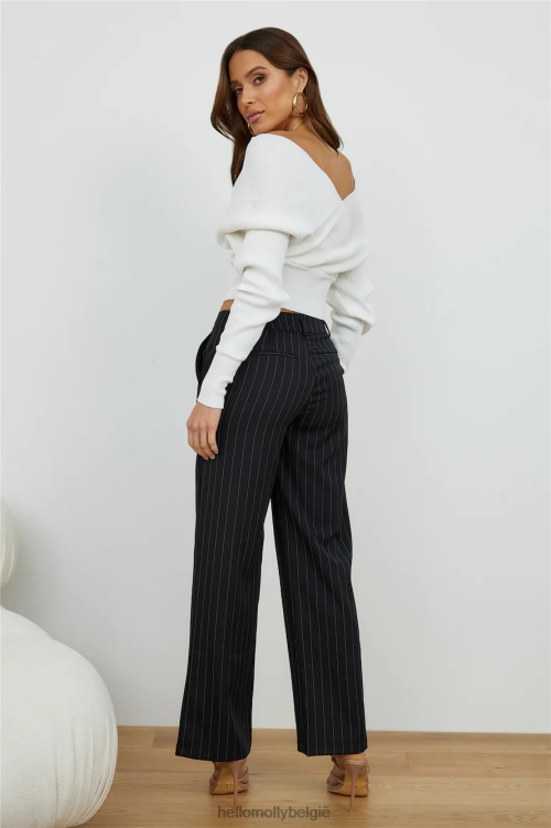 kleding Hello Molly think tweemaal gebreide top wit XR2L8050