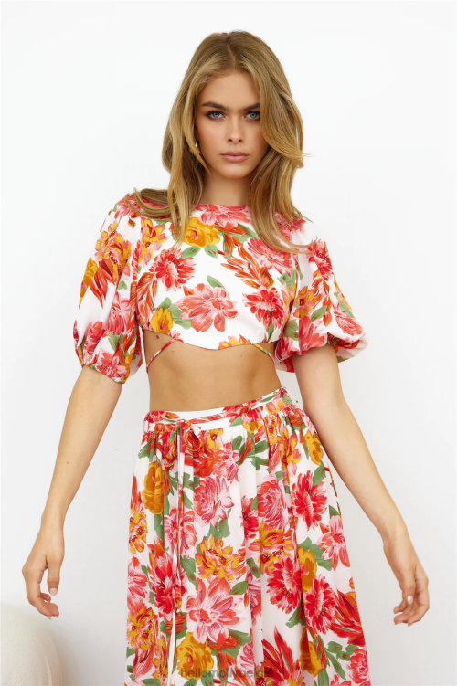 kleding Hello Molly vacay mode crop top roze XR2L8130