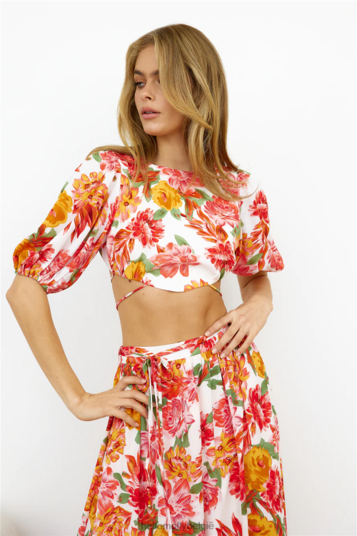 kleding Hello Molly vacay mode crop top roze XR2L8130