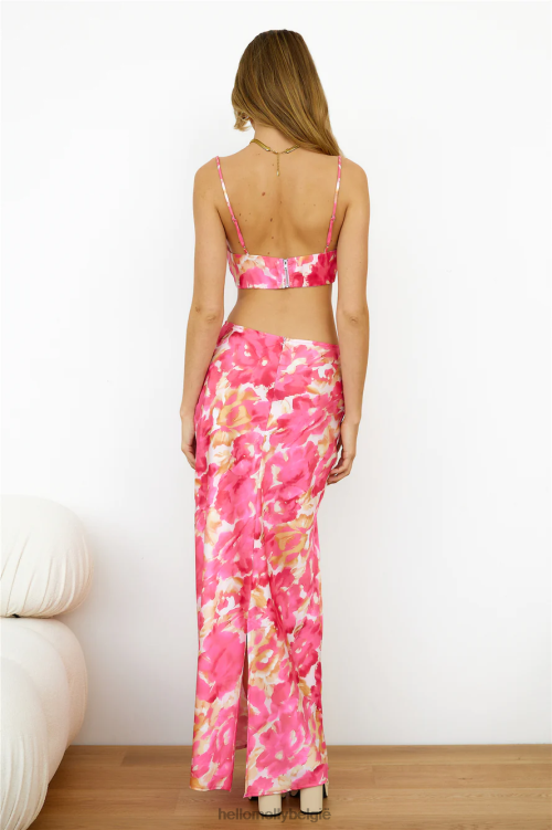 kleding Hello Molly verborgen achter je ogen crop top roze XR2L8151