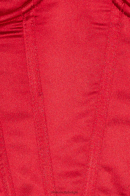 kleding Hello Molly vetgedrukte stappen snijden rood XR2L8091