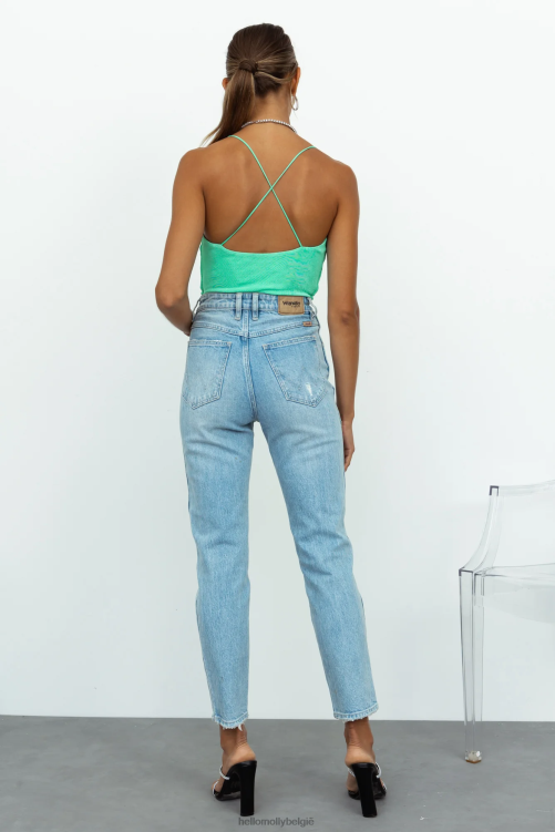 kleding Hello Molly voor jou alleen crop lichtgroen XR2L8022