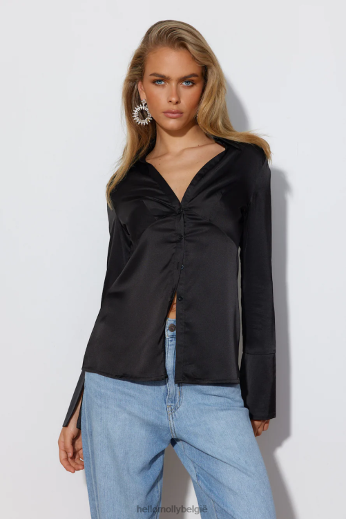 kleding Hello Molly engel energie shirt zwart XR2L7007