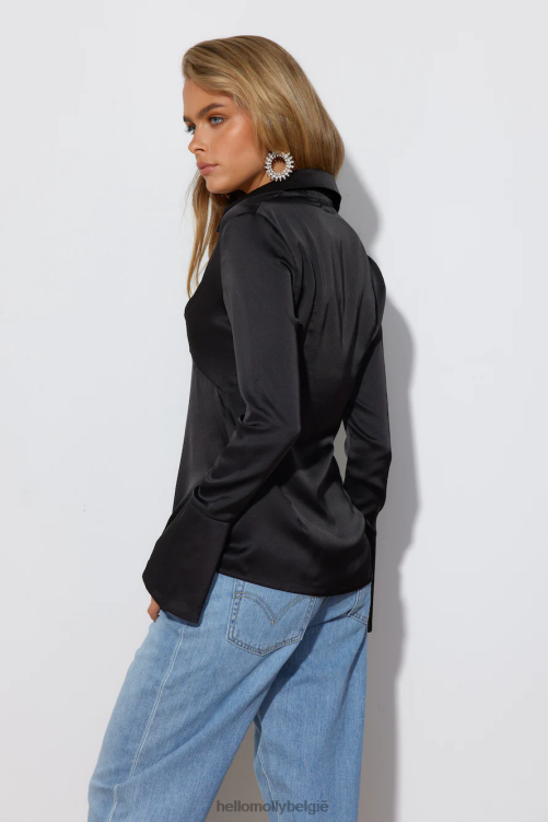 kleding Hello Molly engel energie shirt zwart XR2L7007